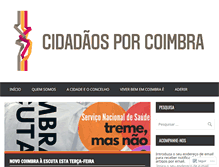 Tablet Screenshot of cidadaosporcoimbra.com